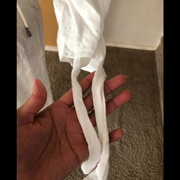 NWOT Free People White Button Up Dress - Picture 5 of 5